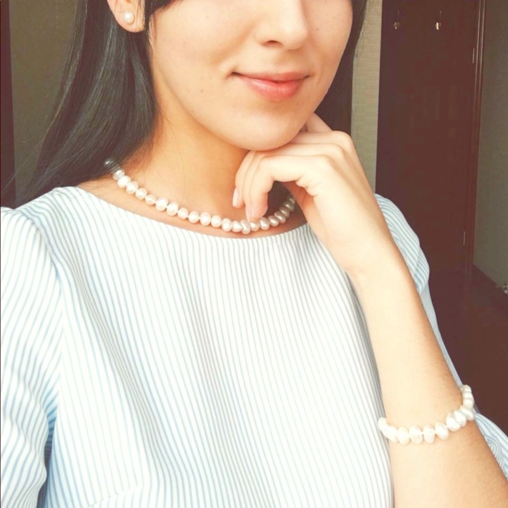 S925 Freshwater Pearls Fine Jewelry Set